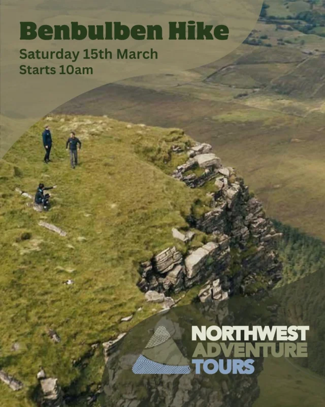 Join us for two incredible hikes this Saint Patrick’s weekend ☘️ 🐍 🇮🇪
Saturday - The Iconic Benbulben
Sunday - Glencar Escarpment and the Mines
Start your day with some breathtaking views before the festivities kick off across Sligo town.
Click the link in our bio for more details and to book your spot!
